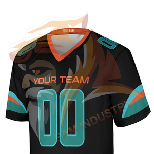 Maillot de football américain sublimé personnalisé de haute qualité, dernier design, tenue d'entraînement, maillot de football américain - Product Image 4