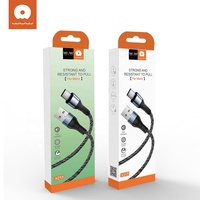 Cable de Carga Rápida USB Tipo-C de 1 Metro, 2.4A, para Android e iOS, con Garantía de 12 Meses, Venta Directa de Fábrica