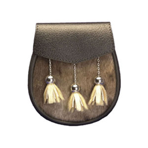 Sporran écologique en cuir écossais à carreaux pour usage extérieur avec options personnalisables, Sporran écossais fait main en cuir PU - Product Image 2