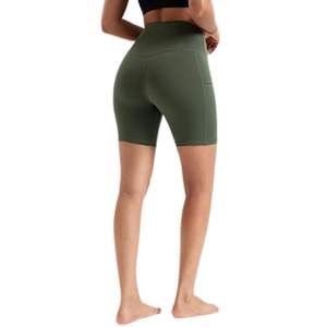 Shorts de Yoga Ecológicos de Secado Rápido para Mujer, Spandex/Poliéster, Transpirables, con Efecto Push-Up, para Gimnasio y Aire Libre, Alta Calidad - Product Image 3
