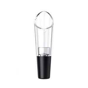 Ensemble ouvre-bouteille électrique à piles avec verseur, bouchon à vide et coupe-capsule, outil de bar moderne en plastique noir avec support - Product Image 5