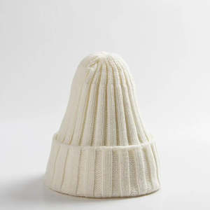 Customizable Rib Knit Acrylic <b>Beanie</b> Thick Gauge Knit Folded Cuff Soft Warm Stretch Fit Unisex Adult Breathable <b>Waterproof</b> - Product Image 3