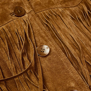 Veste en daim à franges, design personnalisé, nouvelle collection, haute qualité, confortable, idéale pour la saison hivernale, vestes en daim à franges - Product Image 6