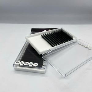 Kit de Pestañas Postizas Personalizadas Premium 3D-20D Mega Volumen, Hechas a Mano con PBT Sintético Coreano, Etiqueta Privada, Extensiones Individuales - Product Image 4