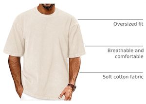 Camiseta Ecológica Personalizada para Hombre con Logotipo Frontal, Manga Corta, Diseño Casual, Opciones de Marca Privada para Marcas de Ropa - Product Image 3