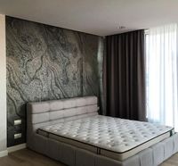 Revêtement mural flexible en pierre naturelle de marbre exclusif, couleur noir glace, pour sols et murs, utilisation sûre pour villas et maisons