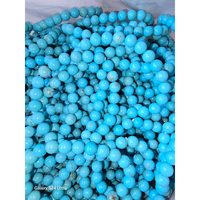 Vente en gros de perles de pierres précieuses turquoise de 8 mm, perles de guérison en cristal, perles d'agate semi-précieuses sculptées pour la fabrication de bijoux