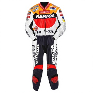 Traje de Carreras MotoCP Alex Criville Zonda 1 Pieza de Cuero Vacuno/Canguro para Moto/Traje de Motociclismo para Piloto - Product Image 1