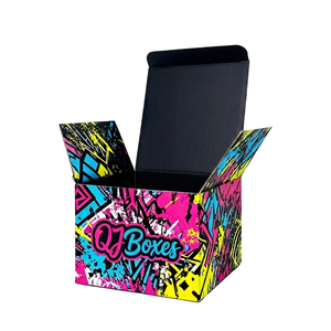 High-End Custom Graffiti Print <b>Hat</b> Box Corrugated Paperboard Personalized Logo Cardboard <b>Boxes</b> Matt Lamination Embossing <b>Boxes</b> - Product Image 1