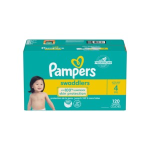 Pañales Pampers Swaddlers Overnight de fábrica, extra absorbentes, tallas 3, 4, 5 y 6, con 12 horas de protección contra fugas para quienes duermen profundamente. - Product Image 1