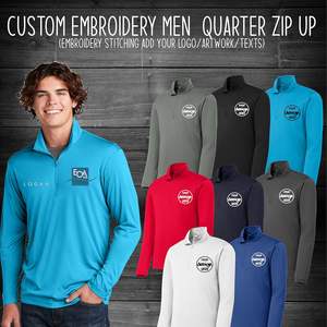 2025เสื้อซิป St357สำหรับผู้ชายเสื้อใส่กลางแจ้งปักด้วยโลโก้และข้อความคู่แข่ง - Product Image 2