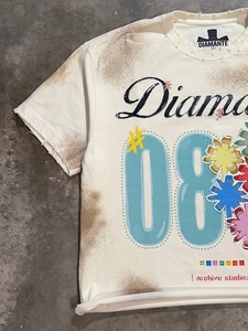 High Quality Customized Crop Tee Wholesale Short Sleeve Cotton Shirt With Vintage <b>Spray</b> Wash And Custom Print - Product Image 3