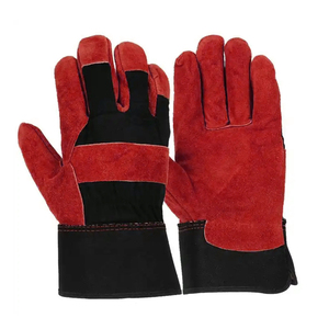 Guantes de Trabajo de Cuero Vacuno Reforzado, Resistentes a Cortes, con Protección Térmica, para Uso Industrial - Product Image 1