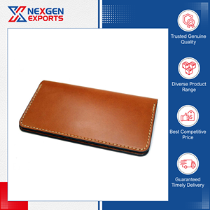 Cubierta de Cuero Personalizada Hecha a Mano para Chequera, Calidad Garantizada, Disponible en Cantidad al por Mayor a Precio de Mercado con Descuento - Product Image 3