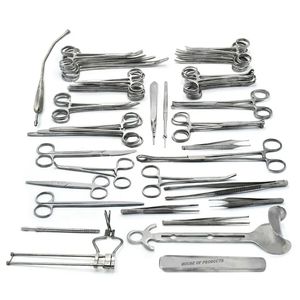 Kit de Herramientas Reutilizables para Procedimientos Abdominales: Pinzas Hemostáticas, Tijeras y Retractor Autoajustable para Clínicas - Product Image 3
