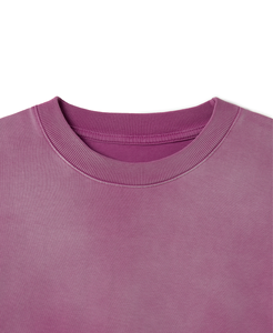 T-shirt à manches courtes pour homme, violet, avec imprimé palmier et cœur, design New York, décontracté, col rond, coupe classique, en jersey de coton - Product Image 3