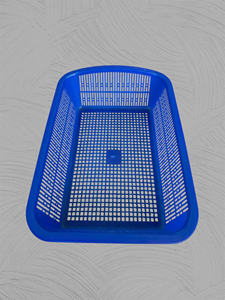 Panier en plastique en gros pour l'agriculture, fruits, légumes, panier empilable en plastique PP, 37x26x11cm - Product Image 2