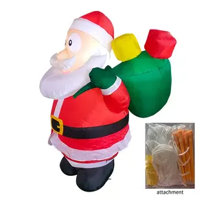 Ngoài Trời Giáng Sinh Trang Trí 2.4M Santa Claus Mang Một Quà Tặng Giáng Sinh Kỳ Nghỉ Sân Inflatable Cho Lễ Hội