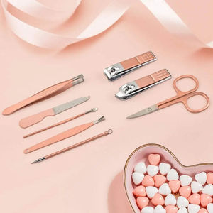 Ensemble professionnel classique de manucure et pédicure en acier inoxydable 5 en 1, kit complet de soins des ongles, étui de rangement - Product Image 4
