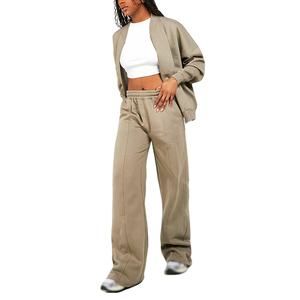 Chándal de peso pesado, chándales informales de lavado ácido para mujer, recién llegado, parche bordado, chándales de lavado ácido para mujer 2026 - Product Image 3