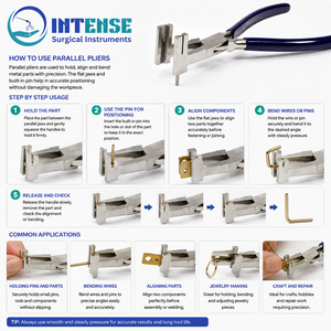 Pince à plier les bracelets en acier inoxydable OEM, outil de fabrication de bijoux à mâchoires parallèles, pince à façonner les fils et les bracelets, logo personnalisé - Product Image 2