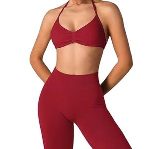 Ensemble de vêtements de sport pour femmes en laine de haute qualité à séchage rapide 2026, motif personnalisé, respirant, uni, ensemble 2 pièces pour femmes - Product Image 6