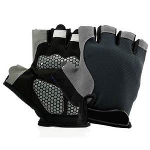Unisex <b>Half</b> Finger Fitness Gloves Padded Anti <b>Slip</b> Gym Workout Gloves Breathable Weightlifting Exercise Palm Guard - Product Image 5