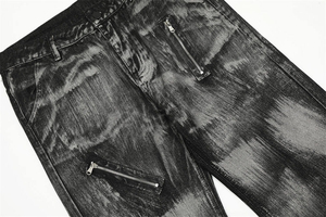 Jeans Homme GENERSA SPORTS Personnalisés Légers Respirants en Velours Côtelé à Boutons Taille Mi-Haute Style Hip-Hop avec Poches Solides pour l'Automne - Product Image 4