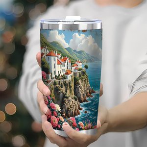 Stainless Steel Tumbler 20oz <b>Double</b> <b>Wall</b> Vacuum Insulated Travel <b>Mug</b> For Home Car Use - Product Image 3