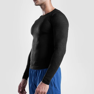 Compre Ahora Camiseta Deportiva de Manga Larga para Hombre, Tejido Elástico Premium, Soporte Muscular, Transpirable, Logotipo Personalizado, Camiseta para Hombre al por Mayor - Product Image 2