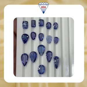 พลอยแทนซาไนต์ธรรมชาติทรงโรสคัทแบบแบน คุณภาพระดับ AAA สำหรับทำเครื่องประดับ ขายส่งจำนวนมาก หินปรับขนาดได้ - Product Image 6