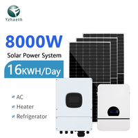 Kit Système Solaire Hors Réseau 8kW Hybride 15kVA avec Panneaux de Stockage d'Énergie Solaire, Système de Suivi de Puissance et Onduleur à Batterie 20kW