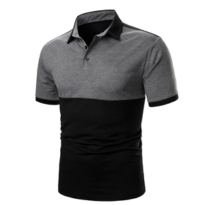 Polo Homme Personnalisé OEM Grande Taille Coton Respirant Confortable Bloc de Couleurs Été Décontracté Vente en Gros - Product Image 6