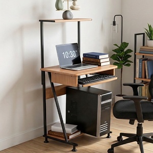 Wholesale Corner Computer <strong>Desk</strong> with Storage Shelves Home Office Multi-Use Small Space <strong>Desk</strong> <strong>Compact</strong> Escritorio Para Computadora - Product Image 1