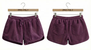 Pantalones Cortos Unisex Casuales de Lona, Cintura Media, Estilo Vintage, 100% Algodón, con Cordón, Bolsillos, Cintura Elástica, Ajuste Relajado, Suaves y Cómodos - Product Image 2