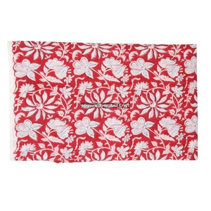Estampado Floral 100% tela de algodón bloque de mano impreso indio acolchado bohemio hecho a mano tela hacer vestido costura para mujeres - Product Image 4