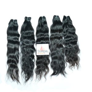 100% Remy doble dibujado Color ondulado vietnamita se puede peinar color natural negro mujeres onda profunda tejido extensión de cabello humano - Product Image 3