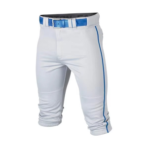 Hot Selling Baseball <b>Knickers</b> Knee Length Side Piped Anti Bacterial Breathable Button Closure Sublimation Durable Baseball Pants - Product Image 2