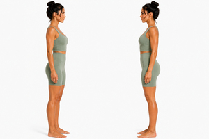 Women Casual Square Neck Yoga Set <b>High</b> Waist Pocket Biker Shorts Fitness Gym Workout Activewear Set Polyester/Cotton Summer - Product Image 4
