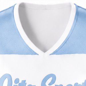 Maillot de cheerleading sans manches bleu clair sublimé, tenue de sport athlétique pour équipe, uniforme de compétition et d'entraînement - Product Image 5