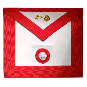 8th Degree Scottish Rite Regalia Apron Eco-Friendly Customized Leather Fabric 12 Degree Grand Master Architect <b>Foundation</b> - Product Image 5