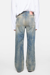 2026 HaiYao Custom High Quality Medium Wash Slim Straight Casual Streetwear Hiphop Breathable OEM ODM Cotton Men's <b>Denim</b> Jeans - Product Image 4