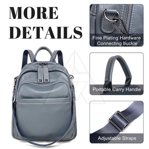 Waterproof Cheap Price Leather <b>Backpack</b> Latest Design Leather <b>Backpack</b> Wholesale Leather <b>Backpack</b> - Product Image 2