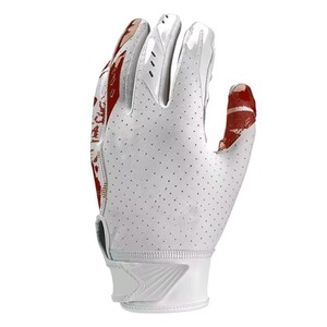 Gants de football américain en cuir, ajustables, avec fermeture auto-agrippante et sangle de poignet, nouveau style moderne, pour une meilleure préhension – Vente en gros - Product Image 2