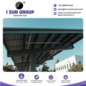 Estructura de Montaje para Carport Solar Comercial, Carport Doble de Alta Resistencia con Capacidad para 4 Autos, Cubierta para Estacionamiento Solar para Proyectos Fotovoltaicos - Product Image 2