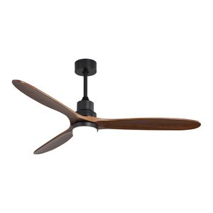 Ventilatore da Soffitto LED da 60 Pollici con Luci, 3 Pale in Legno Massello, Motore Silenzioso Reversibile, Telecomando - Product Image 1