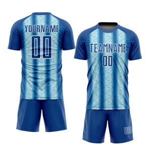 Vêtements d'entraînement légers et respirants pour équipe, ensemble de maillots de football personnalisés, polyester, manches courtes, uniforme de sport de football - Product Image 1