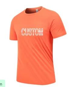 T-shirts de sport décontractés unisexe à logo personnalisé style été, 180 grammes, respirants, écologiques, anti-boulochage, à manches courtes - Product Image 6