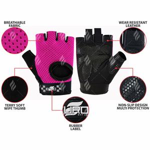 Guantes Deportivos de Media Palma de Primera Calidad para Entrenamiento en Gimnasio y Levantamiento de Pesas con Tela Transpirable, Agarre Antideslizante y Soporte para la Muñeca - Product Image 6