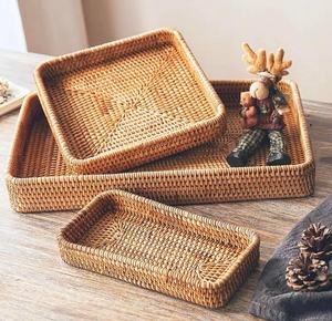 Natural Bamboo Picnic <b>Basket</b> Natural Handwoven <b>Rattan</b> <b>Storage</b> for Outdoor Dining and Camping Use Made in Vietnam by Artisans - Product Image 5